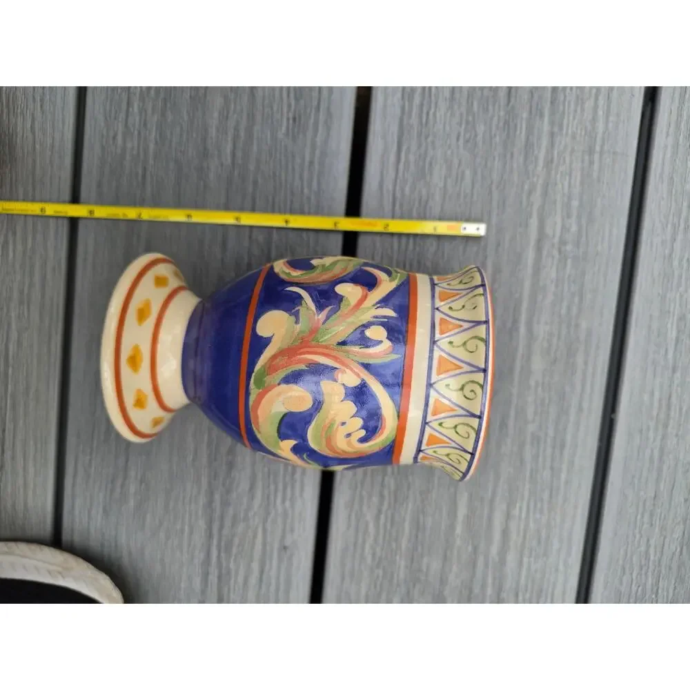 Villa Della Luna Sangria Glasses Stoneware Wine Goblets Mugs Set of 2